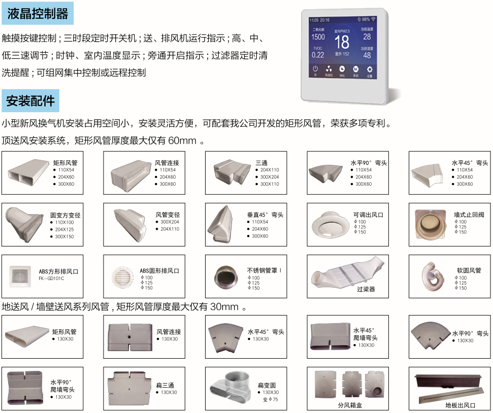 家用新風系統配件系列(圖1)