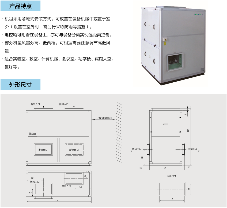 商用立式新風換氣機系列 ( 一 )(圖1)